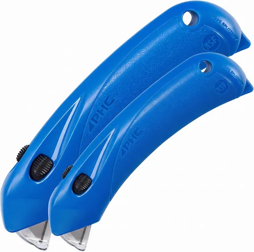 Vista 10 de Pacific Handy Cutter RSC-432 Cortador de seguridad para restaurante con campana de seguridad de bloqueo automático, desechable, seguro