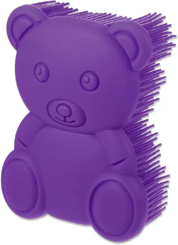 Vista 8 de VOCOSTE Cepillo corporal de silicona suave, cepillos sensoriales, esponja de silicona, cepillo de ducha para mascotas, cepillo de baño, azul profundo