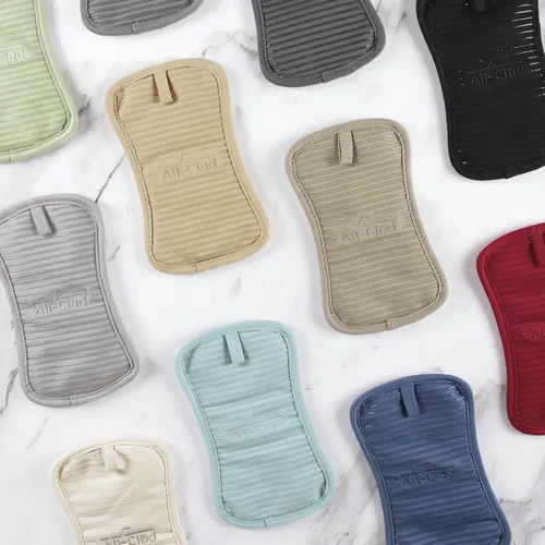 Vista 10 de All-Clad Soporte para ollas y almohadilla caliente: resistente al calor hasta 500 grados, 100% algodón, almohadilla caliente de 10 x 6.25 pulgadas