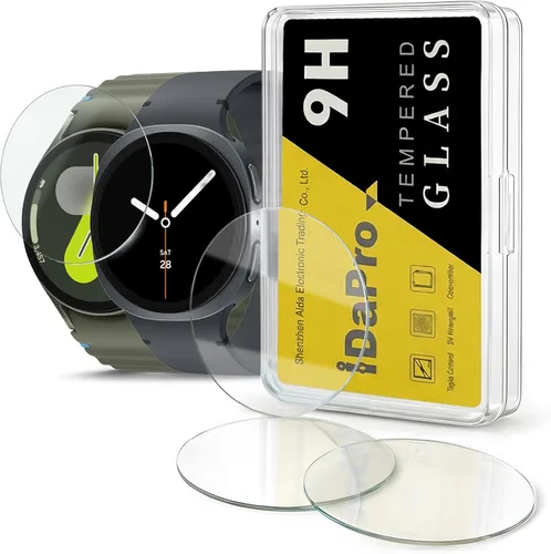 Vista 12 de iDaPro Protector de pantalla de vidrio templado para Samsung Galaxy Watch 6 Classic de 1.850 in, dureza 9H, antiarañazos, sin burbujas, fácil