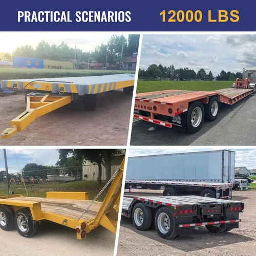 Vista 7 de Grandroad auto Anillo en D forjado soldado resistente, anclaje de amarre para remolque de 1/2 pulgada con anillo en D para remolque, carga