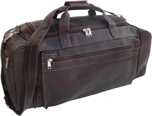 Vista 3 de Bolsa de lona grande, Chocolate, Bolsa de lona grande