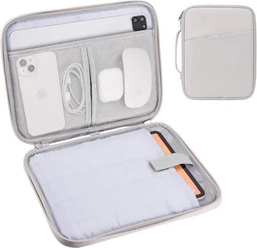Vista 11 de Funda de transporte para iPad de 9 a 11 pulgadas, bolsa acolchada para tableta de viaje para iPad Pro de 11 pulgadas (M4), iPad 10.9