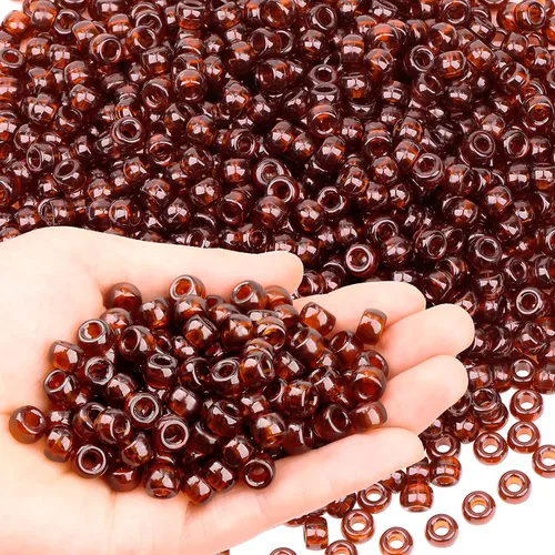 Vista 21 de Cuentas de pony negras para pulseras de amistad, fiesta de vacaciones, plástico, 1000 piezas, cuentas de Halloween para hacer joyas, pulseras DIY