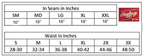 Vista 6 de Rawlings PRO 150 Series GamePractice Baseball Pant, Adult, Solid Color, Knicker