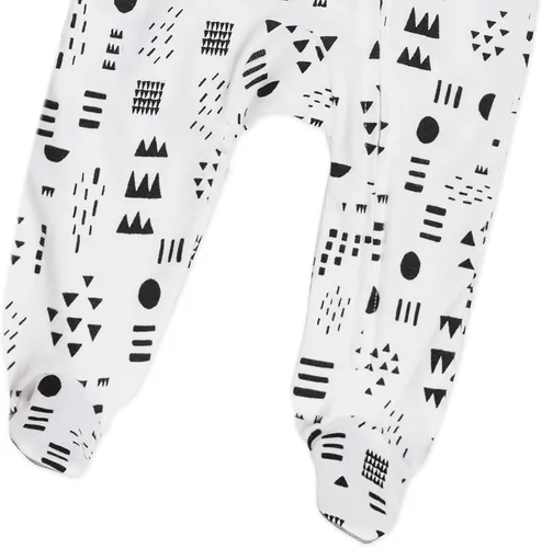 Vista 6 de HonestBaby Baby Sleep N' Play - Pijama de algodón orgánico con cremallera frontal y pies
