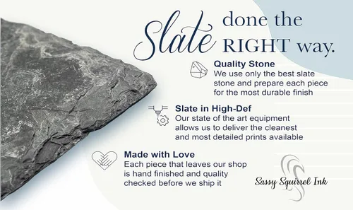 Vista 3 de Ink - Placa de dirección de piedra pizarra personalizada, letreros de dirección para casas, letrero personalizado para casa, número de casa al aire