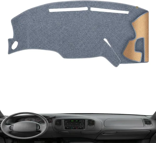 Vista 18 de Cubierta de Salpicadero Alfombrilla de Tablero Compatible con Ford F-150 2014-2009 (Sin Modelos HUD), Alfombrilla Antirreflejos para Salpicadero