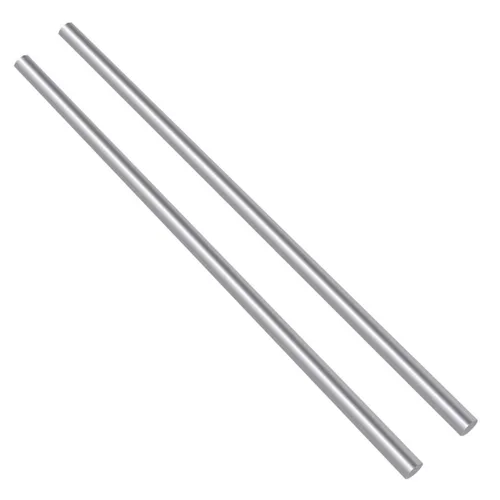 Swpeet Juego de 2 barras de torno de varilla redonda maciza de aluminio de 0.23 pulgadas, diámetro de 0.236 in de longitud 14.016 in, perfecto para