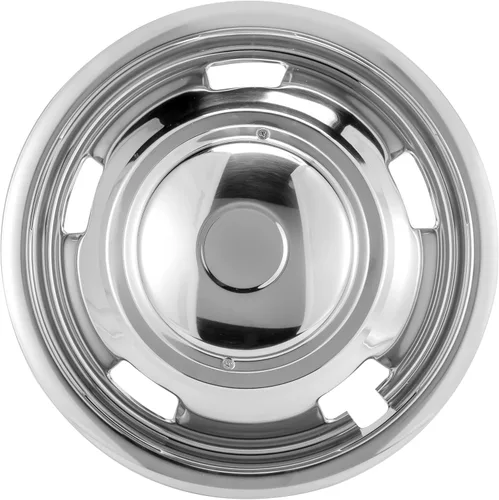 Vista 5 de 4 simuladores de doble rueda de acero inoxidable pulido de 17 pulgadas para Dodge Ram 3500 2003-2009 Ram 2500 2003-2009, cubierta de rueda