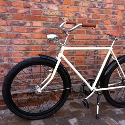 Vista 4 de Faro LED para bicicleta, luces delanteras antiniebla retro para bicicleta, lámpara delantera de bicicleta para conducción nocturna, luz de batería