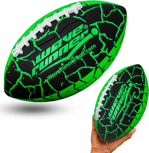 Vista 3 de Wave Runner Grip It - Balón de Fútbol Americano Impermeable de Tamaño Junior, Tamaño 9.25, Duradero y Doble Cordón, Perfecto para Accesorios