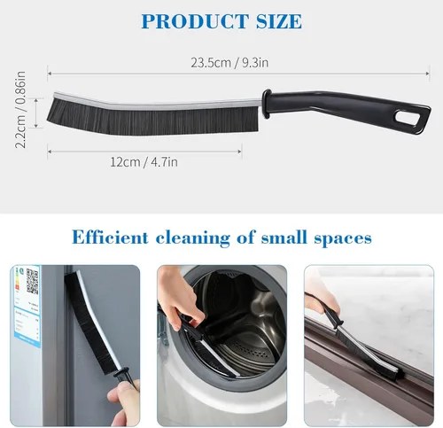 Vista 6 de WWOYEP Cepillo de limpieza de hendiduras de cerdas duras de 3 piezas, cepillo de limpieza de huecos, especialmente utilizado para esquinas muertas