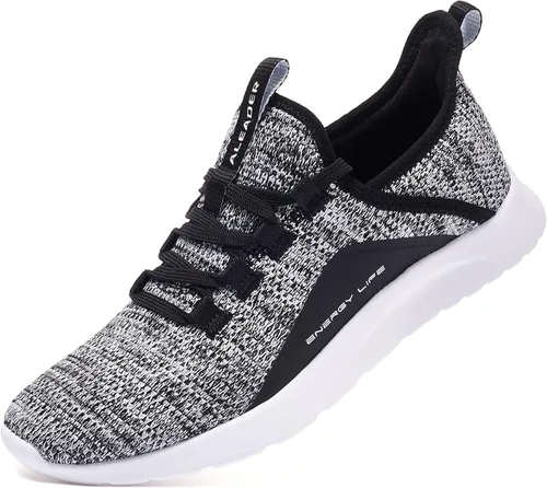 Vista 20 de ALEADER Energycloud - Tenis ligeros de mujer para caminar y correr Todo negro