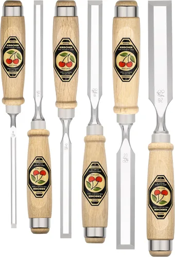 Vista 7 de Kirschen 1101000 Juego de cinceles de 6 piezas en caja de madera