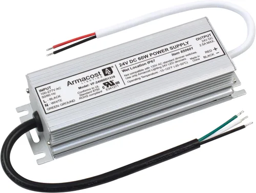 Vista 8 de Armacost Lighting 812000 cinta de 200 W, tira, disco, barras lineales y controlador LED de iluminación de paisaje, plata