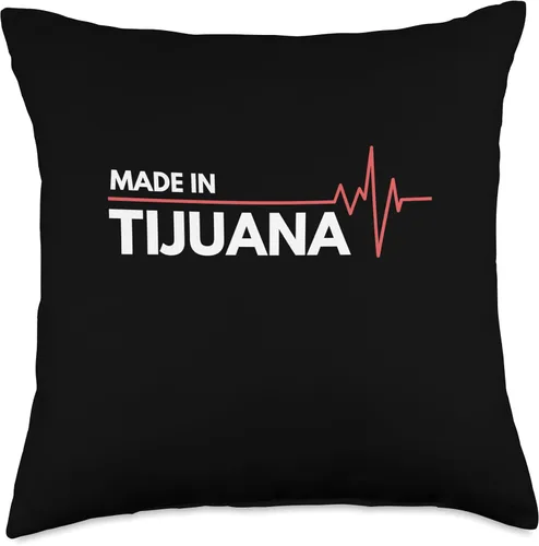 Vista 4 de Made In Tijuana Mexico Co. Inc. Made in Tijuana México - Almohada para lugar de nacimiento, 16 x 16 pulgadas, multicolor