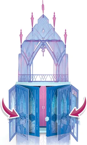 Vista 7 de Disney Frozen 2 Elsa's Fold and Go Ice Palace, Castle Playset, Toy for Kids Ages 3 and Up