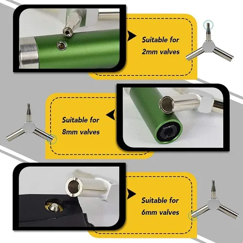Vista 3 de Jadeshay Element Valve Key, Airsoft KSC WA Gas Magazine Herramienta de extracción de válvula de carga, acero inoxidable, manejo suave