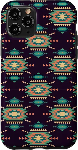 Vista 29 de Unique Western Black Turquoise Navajo Aztec Pattern Case for iPhone 17