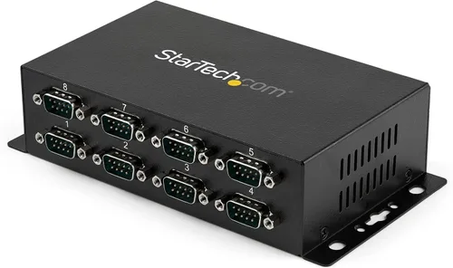 Vista 8 de StarTech ICUSB2322I - Adaptador USB a serie - 2 puertos - Montaje en pared - Clips de riel DIN - Industrial - Retención de puerto COM - FTDI - DB9