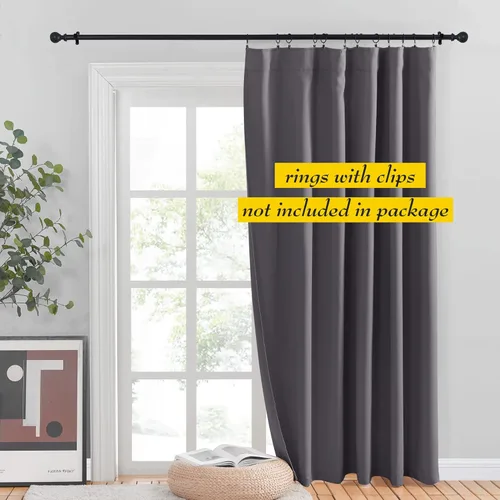 Vista 3 de NICETOWN Cortinas para Puerta Corredera, Cortina Térmica Ancha Oscurecedora para Puerta de Patio, Persiana Vertical, Cortinas para Puerta de Vidrio