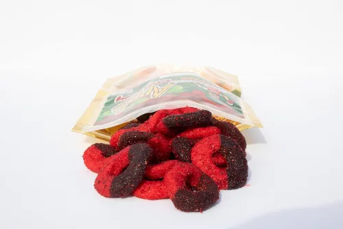 Vista 2 de Micheladas El Gordo Caramelo (anillos de manzana Chamoy)