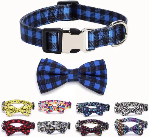 Vista 34 de Collares para perros pequeños, con patrón de impresión 3D, de nailon suave, ajustables, para perros pequeños, medianos, grandes, hembra, niño 1