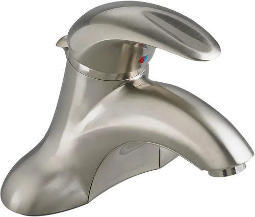 American Standard 7385000.295 Reliant - Grifo de baño central de 3 1 manija de 4 pulgadas, 1.2 GPM, níquel cepillado