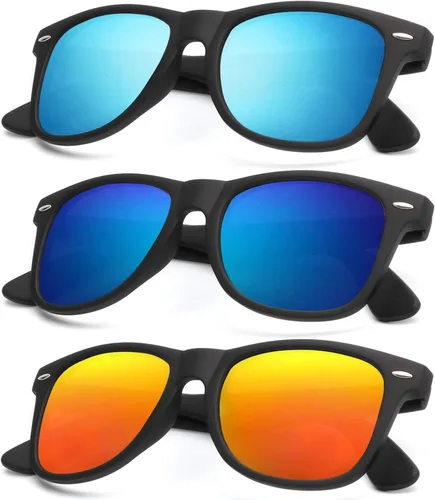 Gafas de sol polarizadas para hombres y mujeres unisex marco semirrim gafas de sol de conducción retro 100 bloqueo UV