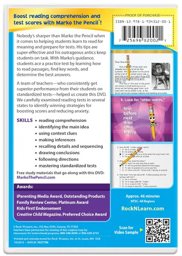 Vista 5 de 2nd Grade DVD Collection by Rock N Learn - Reading Comprehension Telling Time Money Making Change and Earth Science