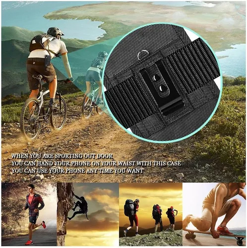 Vista 2 de Funda universal con tapa para teléfono TCL Flip Pro, Alcatel Go Flip 4, Go Flip V, MyFlip, Cingular Flip 2, Nokia 2720V, Iris Flip y más