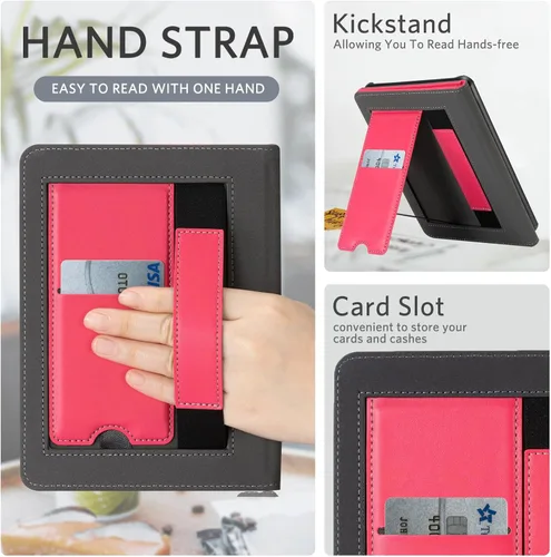 Vista 192 de CoBak Funda inteligente para Kindle Paperwhite de 6.8" de 11ª generación 2021 con función de encendido automático, ligera, delgada, de piel **Salvia