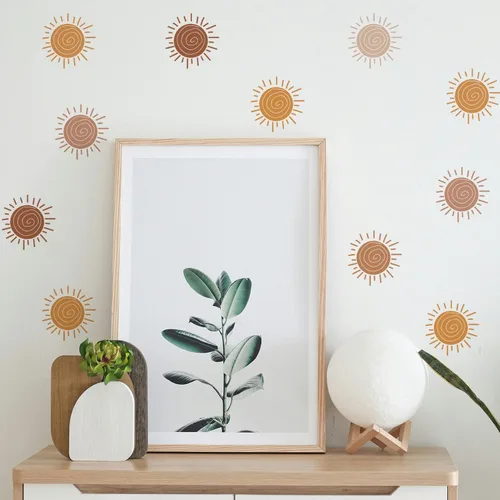 Vista 18 de QUCHENG Vinilos de Pared Boho para Dormitorio de Niñas, Calcomanías Extraíbles para Guardería, Decoración de Habitación para Niños, Murales