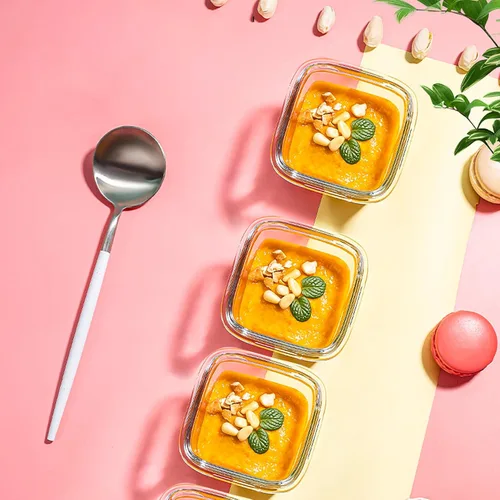 Vista 3 de Mini recipientes de vidrio para almacenamiento de alimentos, paquete de 12 frascos de vidrio pequeños de 5.4 onzas con tapas de bloqueo, recipientes