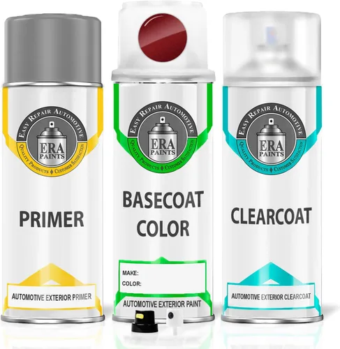 Vista 15 de ERA Paints A3R - Pintura en aerosol de retoque automotriz Hyper Red para KIA Exact Match - Kit esencial 2K