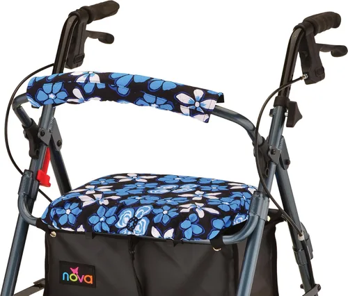 Vista 9 de NOVA Rollator - Juego de fundas para asiento y respaldo, fundas de cojín extraíbles de tela lavable para caminantes estándar, accesorio de movilidad