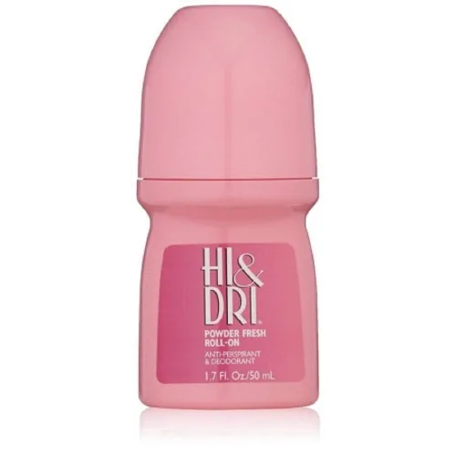 Hi & Dri Desodorante antitranspirante en polvo fresco roll-on 1.7 oz (paquete de 6)