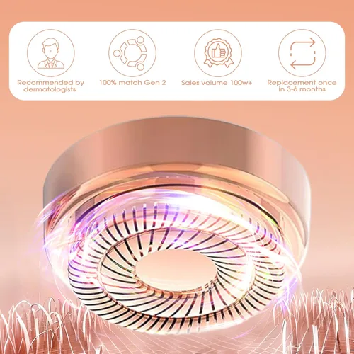 Vista 4 de Finishing Touch - Cabezales de repuesto impecables para dispositivo removedor de vello facial para mujer, cuchillas Gen 2, oro de 18 quilates