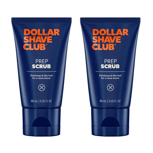 Dollar Shave Club | Prep Scrub de 3 onzas (paquete de 2) | Exfoliante preafeitado para prevenir el vello encarnado