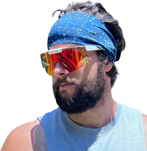 Vista 5 de Halo Headband Bandit - Banda de sudor de 4 pulgadas de ancho para mujeres y hombres