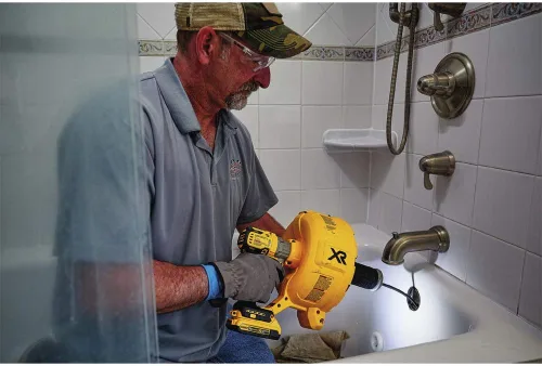 Vista 8 de DEWALT Kit de serpiente de drenaje MAX XR de 20 V, sin escobillas (DCD200D1)