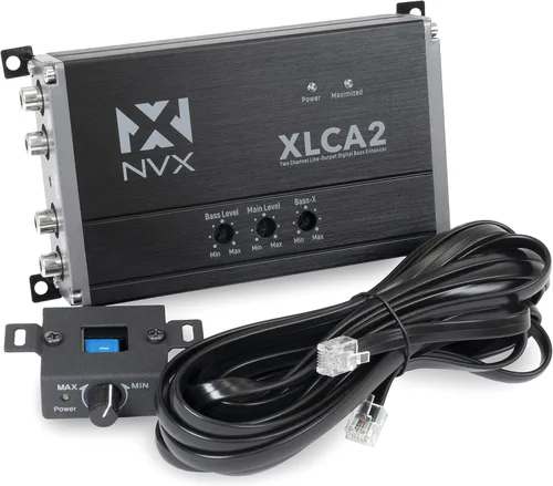 Vista 9 de NVX XLCA2X X-Series PRO - Convertidor de salida de línea de 2 canales, potenciador de graves digital con xBOOST, coincidencia de impedancia