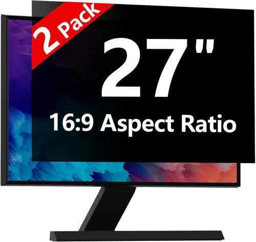 Vista 24 de Protector de pantalla de privacidad para computadora de 20 pulgadas con HP Dell Acer Asus Samsung LG y más, filtro de protección de seguridad