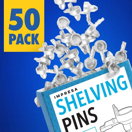 Vista 5 de Impresa Clavijas de repuesto de metal de 0.118 pulgadas para estantes – Compatible con modelos IKEA Billy y pasadores de estantería – Piezas