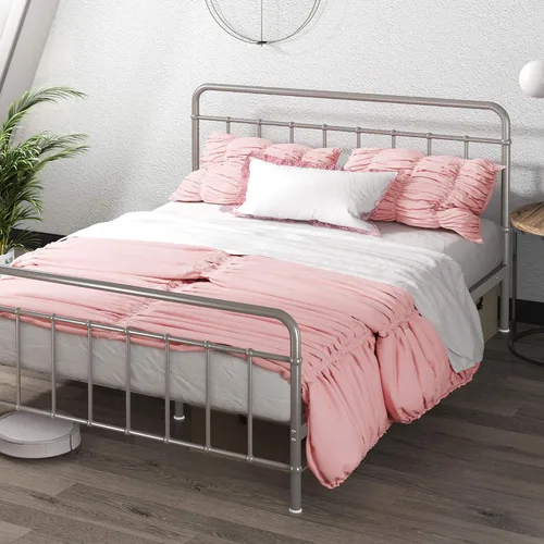 Vista 18 de Zinus Florence - Base de cama con plataforma de metal, base de colchón, no necesita somier, fácil montaje, negro, tamaño individual