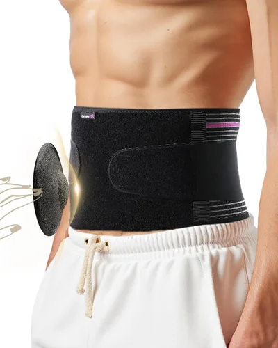 Vista 9 de Faja Abdominal con Correa Presurizada y Almohadilla 3D para Soporte de Hernia Umbilical, Ajustable, Discreta Debajo de la Ropa para Hombres y Mujeres