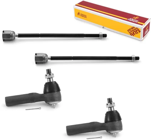 Vista 188 de Metrix Premium Chassis Parts - Kit de 4 piezas de extremos de barra de acoplamiento frontal exterior e interior compatible con Nissan Pathfinder