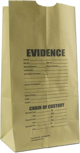 Vista 3 de Bolsas de evidencia, paquete de muestra de papel y plástico (12 bolsas)