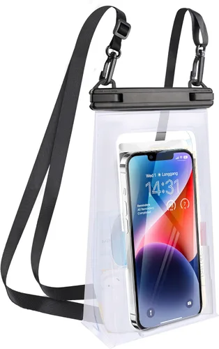 Vista 10 de Bolsa impermeable para teléfono de gran capacidad, bolsa seca flotante para iPhone 17 16 13 12 11 Pro Max Galaxy S22 S21 bolsa impermeable protector
